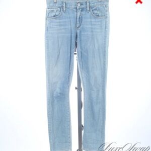 GOLDSIGN PALE WASHED SELVEDGE DENIM JEANS 24